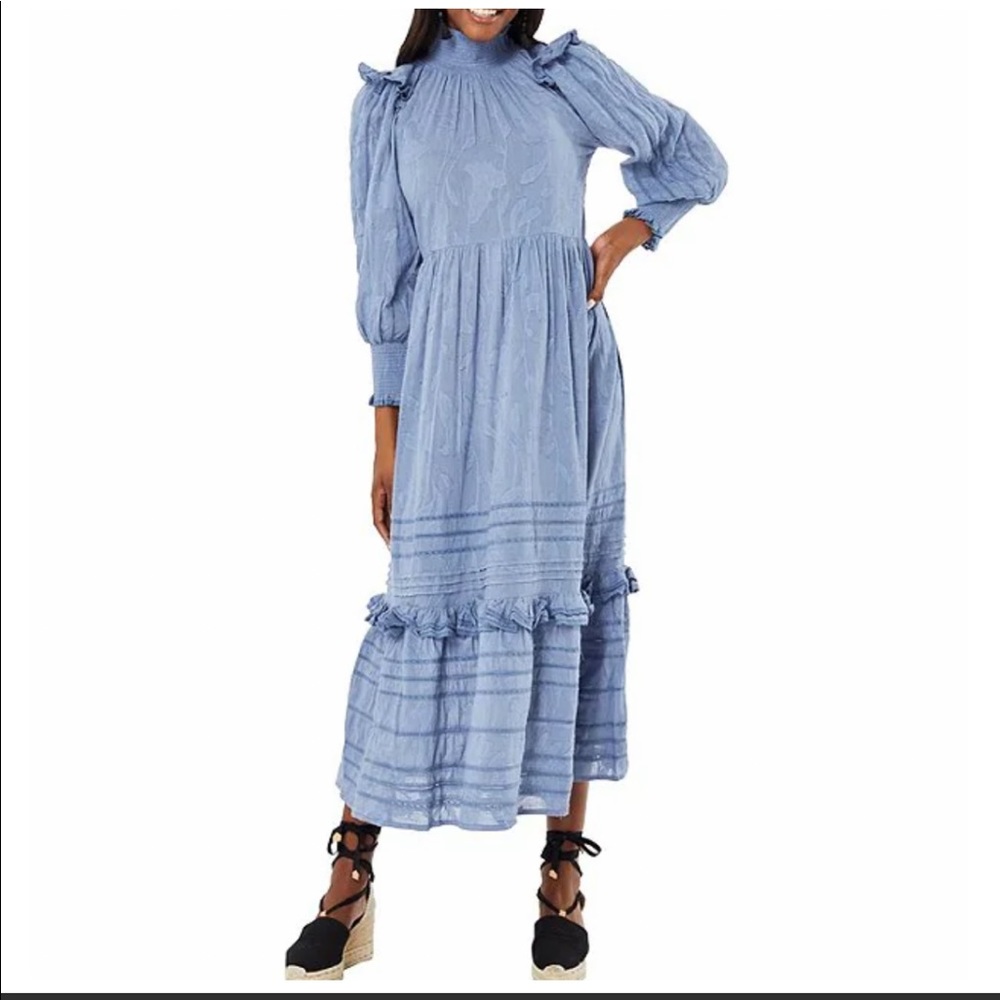 Roberta Roller Rabbit Blue Maxi Dress - Picture 3 of 12
